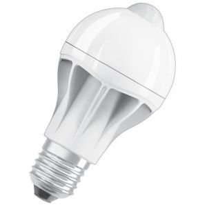 Image de Osram Ampoule LED Star + Motion Sensor E27 standard 9 W équivalent a 60 W blanc chaud - Culot : E27 - Puissance : 9 W - Equivalence : 60 W - Flux lumineux : 806 Lm.