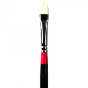 Daler Rowney Pinceau Georgian en soies Beau-blanc pointe plate courte, s&eacute;rie 36 - taille 6