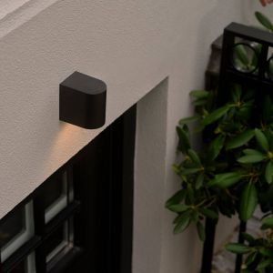 Nordlux Applique d'extérieur Dion Single, noir, GU10, aluminium, IP44
