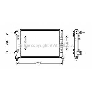 Ava Quality Cooling Radiateur FIAT DOBLO (247FTA2262)