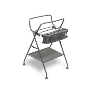 Twistshake Support Pliable pour Baignoire de B&eacute;b&eacute; avec Compartiments de Rangement et Tuyau D'&eacute;vacuation sans D&eacute;versement | Support Ergonomique L&eacute;ger et Robuste pour Baignoire | Pieds Antid&eacute;rapants