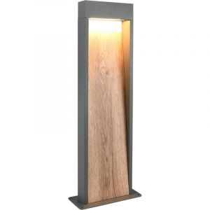 Potelet exterieur led 11w 3000k imitation bois - trio - salmon 82917558 82917558 82917558 82917558 82917558