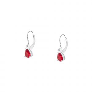 Cleor Boucles d'oreilles pour femme en Argent 925/1000 serti de zircon - 0.001 g - Z0160827
