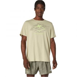 Image de Asics Fujitrail Logo Maillot De Course Hommes - Vert, Taille M