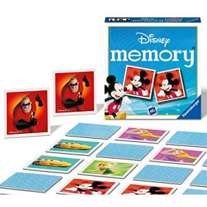 Ravensburger Disney Lot de 2 Mini Jeux de Souvenirs pour Enfants à partir de 3 Ans