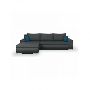 Canapé d angle con ible réversible 5 places Indian Tissu foncé L 289 P 94 188 H 88