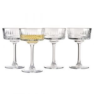 Pasabah&ccedil;e 471504 Elysia Lot de 4 tasses Champagne, verre, transparent, 26 cl