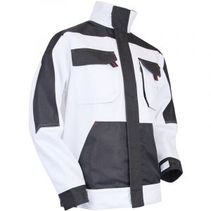 LMA Blouson de peintre multipoche Traceur Blanc / Gris 3XL