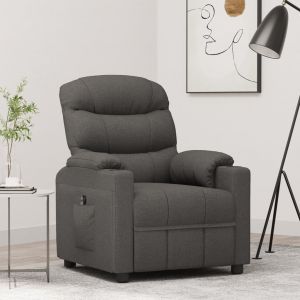 VidaXL Fauteuil Gris fonc&eacute; Tissu Dark grey