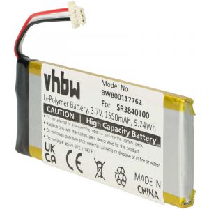 Vhbw Li-Polymère batterie 1550mAh (3.7V) pour système de navigation GPS comme Becker 334432602678