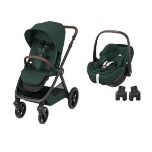 MAXI COSI - Poussette DUO Oxford + Pebble 360 Pro 2 TWILLIC GREEN