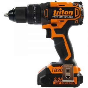 Triton Perceuse a percussion sans fil T20CHBL visseuse brushless 20V 2 batteries 2Ah