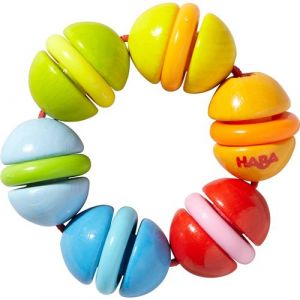 Image de Haba Hochet klepperring color&eacute; 7 cm