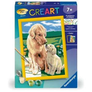 Ravensburger CreArt Kids 18x24cm – Numéro d'art – Amour Maternel – Kit de Peinture par numéros – Dès 7 Ans – 25827