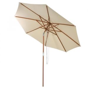 Parasol de jardin extérieur beige sans pied