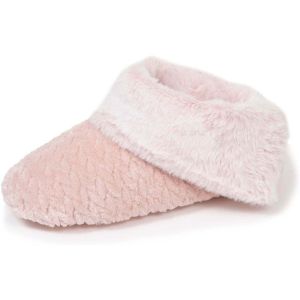Isotoner Chaussons bottillons texturés Femme Rose