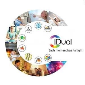 JEDI LIGHTING 2 ampoules couleur changeante r&eacute;flecteur LED iDual 6.5W, JEDI, GU10 t&eacute;l&eacute;commande