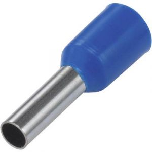 Tru Components Embout simple d'extrémité de câble E25-08BL 1091271 1 x 2.50 mm² x 8 mm partiellement isolé bleu 100 pc(s