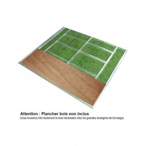 Trigano Kit plancher pour abri de jardin de 1,04 m² - Gris