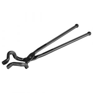 VEVOR Pince de Forge 46 cm Tenailles de Forge en V Z Durable en Acier au Carbone Long Manche Bonne Prise Opération Plus Sûre Matériels de Forgeron pour Lames de Couteau Pièces Longues et Circulaires