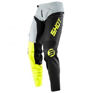 Shot Pantalon Enfant Devo MX21 Storm Jaune Fluo Blanc Noir - Couleur Noir - Taille 10-11 ans