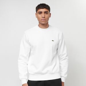 Lacoste Sweatshirt homme en molleton gratté de coton biologique Taille L Blanc