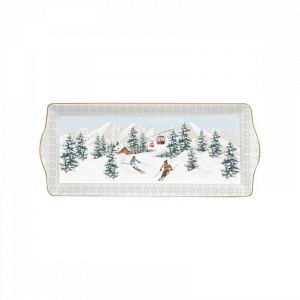 Easy life Plat à Cake 35 x 15 Cm - Chalet