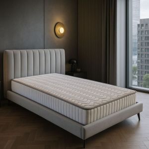 Literie -Matelas Supreme 90x200 x 22 cm - Tres Ferme - Face Hiver contact 3,5 cm de Memoire de Forme 70 kg-m3