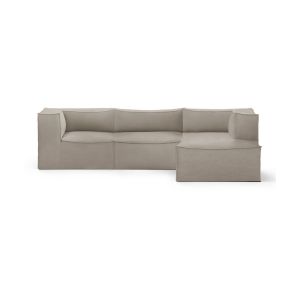 Ferm Living Canapé d'angle en coton et lin naturel 324 cm Combi2 Catena