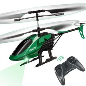 VATOS Hélicoptère télécommandé RC Enfants: Altitude Hold Hobby Avion Gyro & LED Light 3.5 Channel Micro Jouet d'intérieur pour Les garçons Adultes