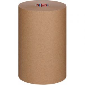 Tesa Papier de protection autocollant - Pour une protection et un recouvrement de grandes surfaces, s'enlève sans laisser de traces, 1 rouleau de 50 m x 15 cm