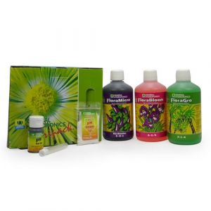 GHE Pack engrais FLORA SERIES 1L general hydroponics 3 composants