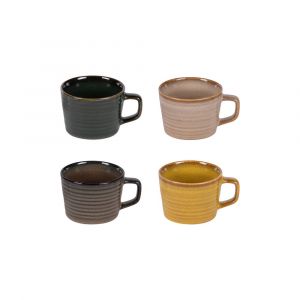 Table passion Coffret de 4 tasses 20 cl multicolores en porcelaine