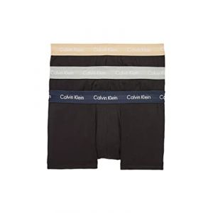 Image de Calvin Klein Lot de 3 Boxers Taille Basse, B-Shoreline, Clem, Travertine WB, S Homme