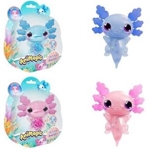 Goliath Animagic Let's Glo Axolotl Poisson Gallegiante Qui Brille Dans L'eau Absorption Casusale Entre Rose Et Bleu Clair