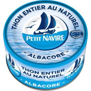 Petit Navire Thon entier au naturel Albacore 93g