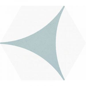 Carrelage hexagonal serenzo bleu ocean 25x25 cm
