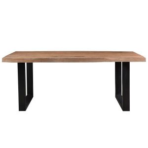 Manaus-Table Repas L.240 Cm-10/12 P, Manguier "Tree Top" Et Archi Noir