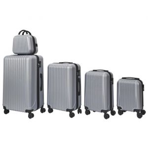Lot de 4 Valises & Vanity "Tokyo" 100L Gris