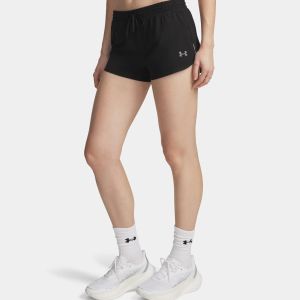 Under Armour Velociti Pro 3in Short de running Femmes-noir, argent, Taille XL