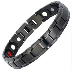 Bracelet - Energ&eacute;tique - Ocre - Acier - Titane - &Eacute;quilibre Du Corps