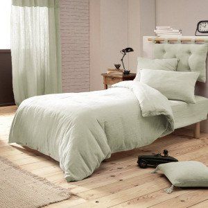 Housse de couette gaze de coton (140 cm) Ga&iuml;a Vert tilleul