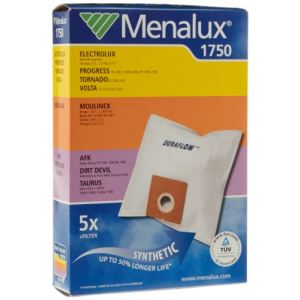 Menalux 1750 - 5 sacs Duraflow + 1 filtre pour aspirateurs