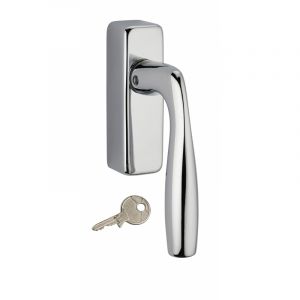 THIRARD Béquille de fenêtre shark à clé chromé poli pour fenêtre