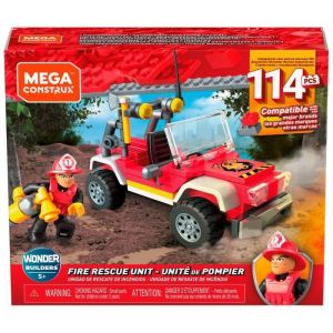 Mega Construx Wonder Builders Véhicule de Secours tout-terrain, jeu de construction, 114 briques, pour enfant dès 5 ans, GLK53