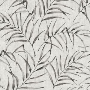 A.S. Creation Papier peint intissé 373352 Greenery - Papier peint palmier Noir/Anthracite Blanc - 10,05 x 0,53 m
