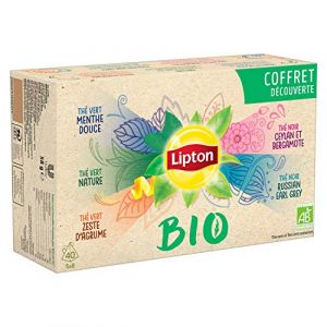 Image de Lipton Thé Bio Coffret - La Boite De 40 Sachets - 58g