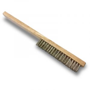 Kibros Brosse fine de bijoutier - Garnissage inox fin - Nettoyage et brossage des bijoux, argenterie et objets d'art fragiles