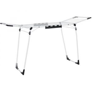 Songmics Étendoir à linge 62 x 173 x 96,5 cm en métal blanc