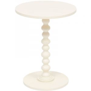 Image de Atmosphera Créateur D'intérieur - Table d'appoint Alix ivoire 50x38x38cm